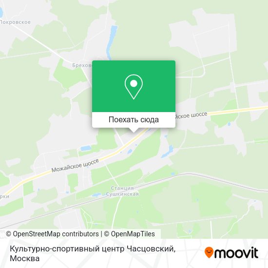 Карта Культурно-спортивный центр Часцовский