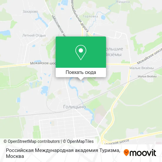 Карта Российская Международная академия Туризма