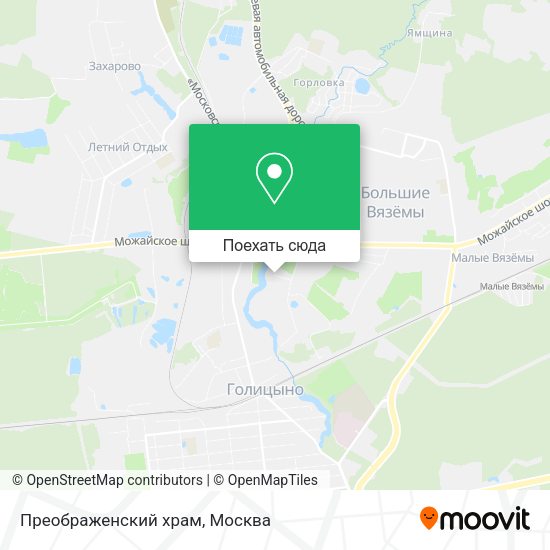 Карта Преображенский храм