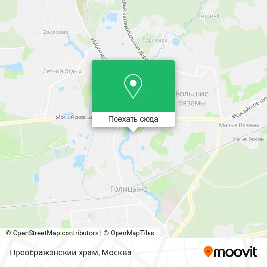 Карта Преображенский храм