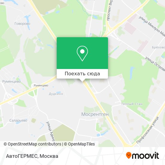 Карта АвтоГЕРМЕС