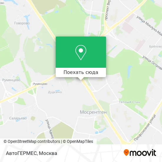 Карта АвтоГЕРМЕС