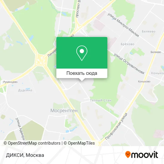 Карта ДИКСИ