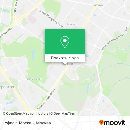 Карта Уфпс г. Москвы