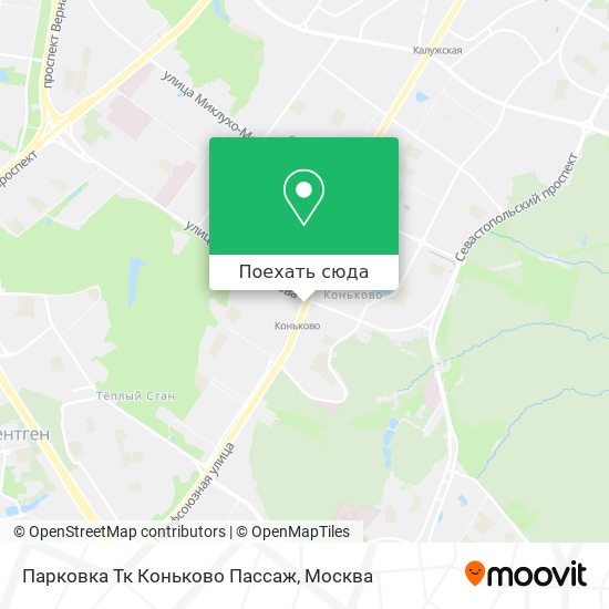 Карта Парковка Тк Коньково Пассаж