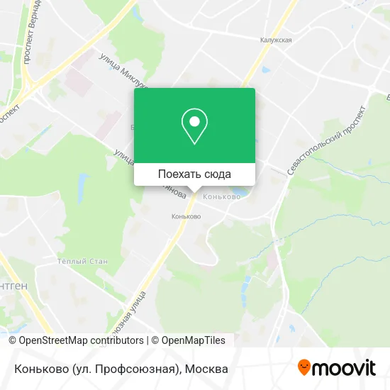 Карта Коньково (ул. Профсоюзная)
