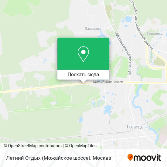 Карта Летний Отдых (Можайское шоссе)