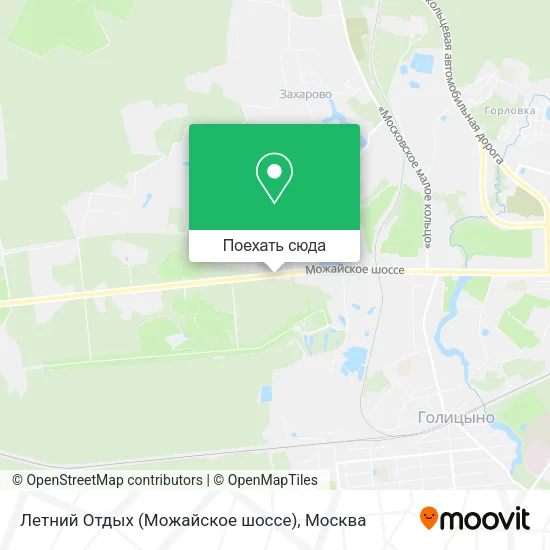 Карта Летний Отдых (Можайское шоссе)