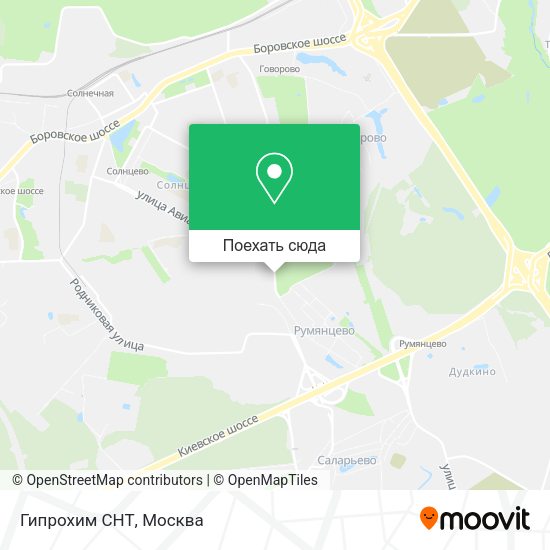 Карта Гипрохим СНТ