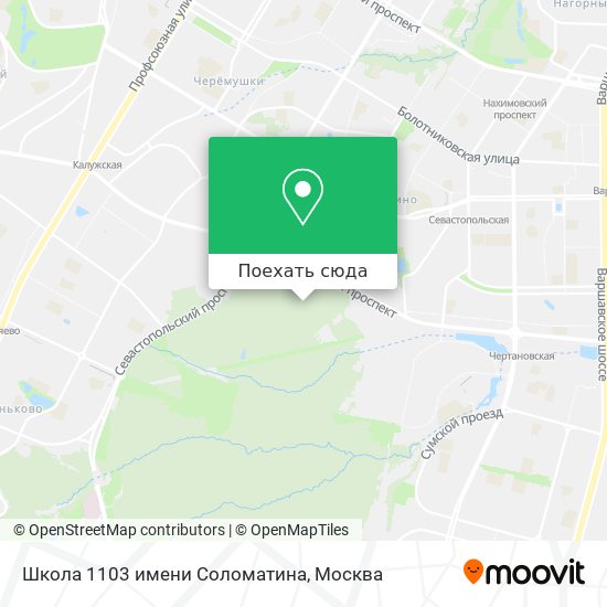 Карта Школа 1103 имени Соломатина