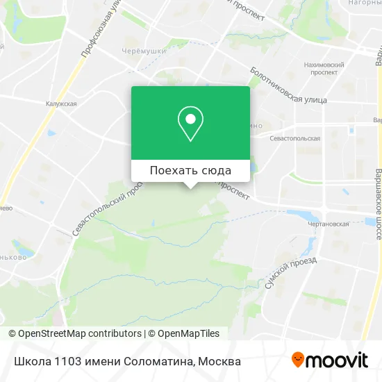 Карта Школа 1103 имени Соломатина