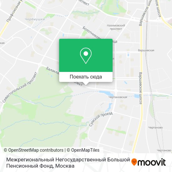 Карта Межрегиональный Негосударственный Большой Пенсионный Фонд