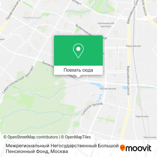 Карта Межрегиональный Негосударственный Большой Пенсионный Фонд