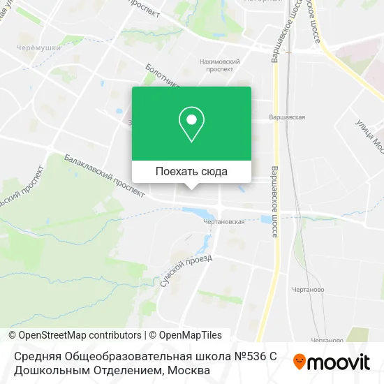 Карта Средняя Общеобразовательная школа №536 С Дошкольным Отделением