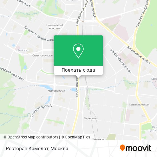Карта Ресторан Камелот