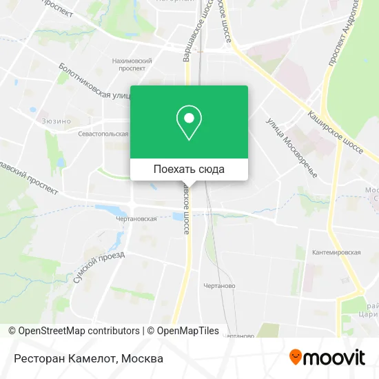 Карта Ресторан Камелот