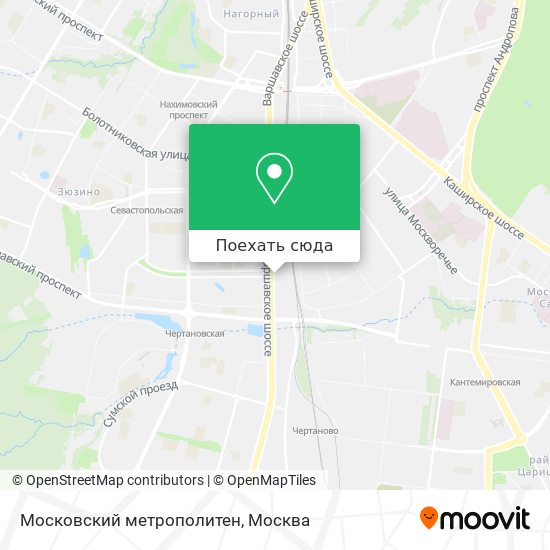 Карта Московский метрополитен