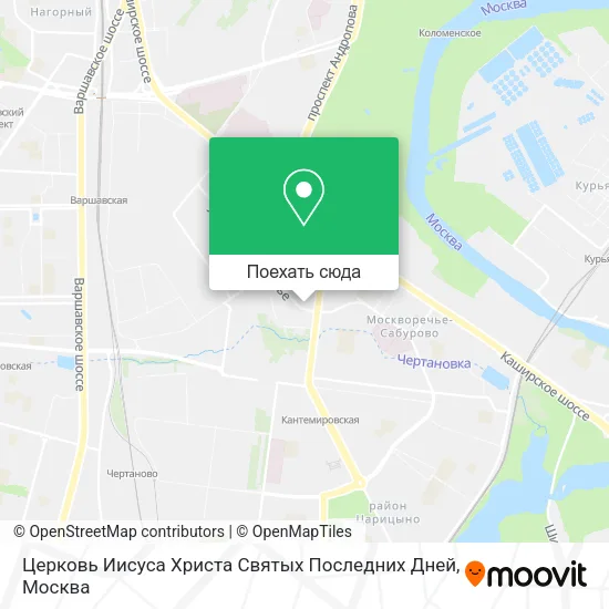 Карта Церковь Иисуса Христа Святых Последних Дней