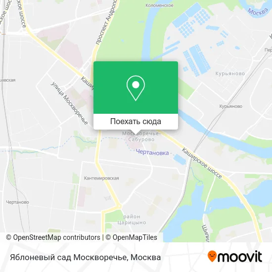 Карта Яблоневый сад Москворечье