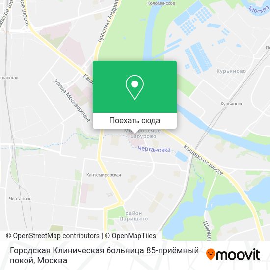 Карта Городская Клиническая больница 85-приёмный покой