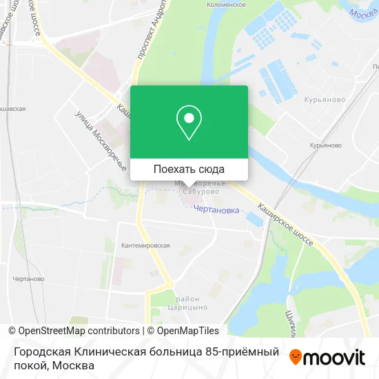 Карта Городская Клиническая больница 85-приёмный покой