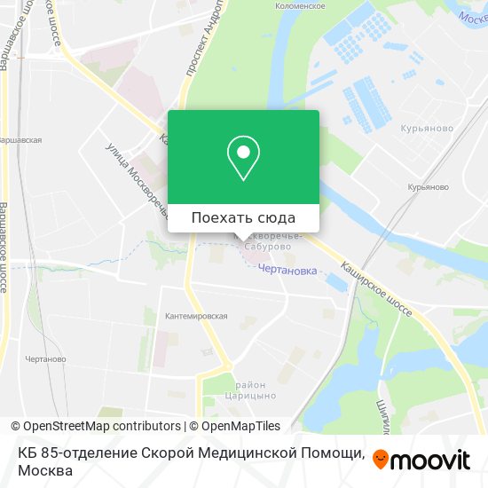 Карта КБ 85-отделение Скорой Медицинской Помощи