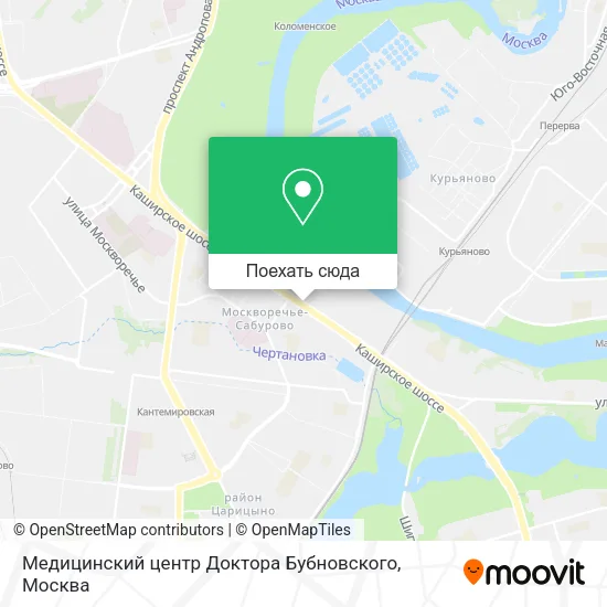 Карта Медицинский центр Доктора Бубновского