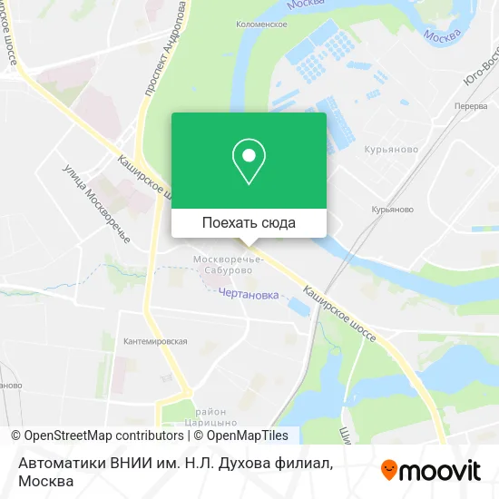 Карта Автоматики ВНИИ им. Н.Л. Духова филиал