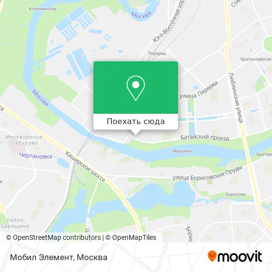 Карта Мобил Элемент