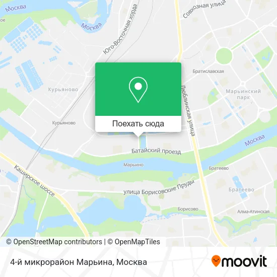 Карта 4-й микрорайон Марьина