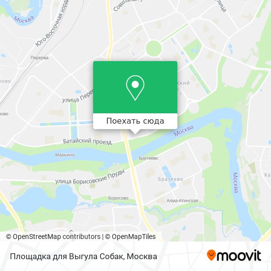 Карта Площадка для Выгула Собак