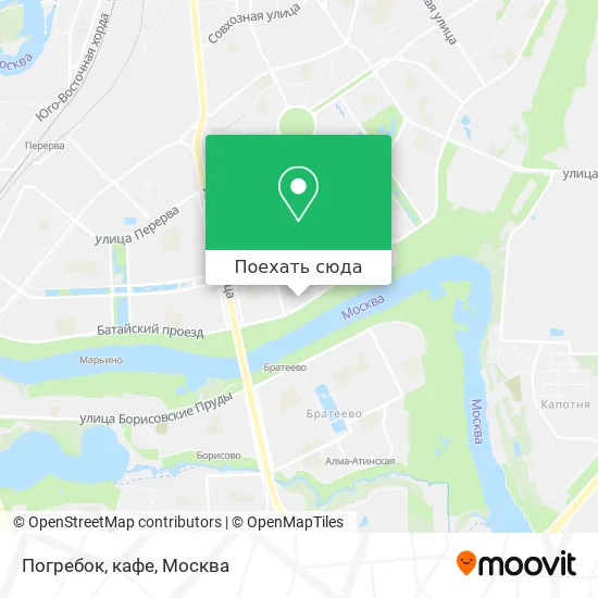 Карта Погребок, кафе