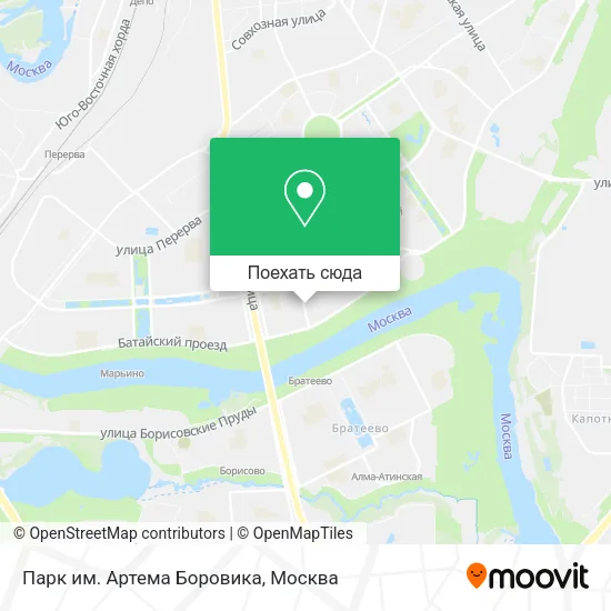 Карта Парк им. Артема Боровика