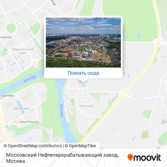 Карта Московский Нефтеперерабатывающий завод