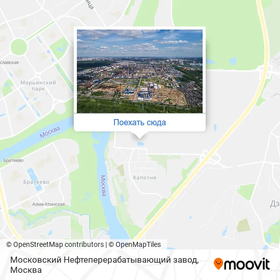 Карта Московский Нефтеперерабатывающий завод