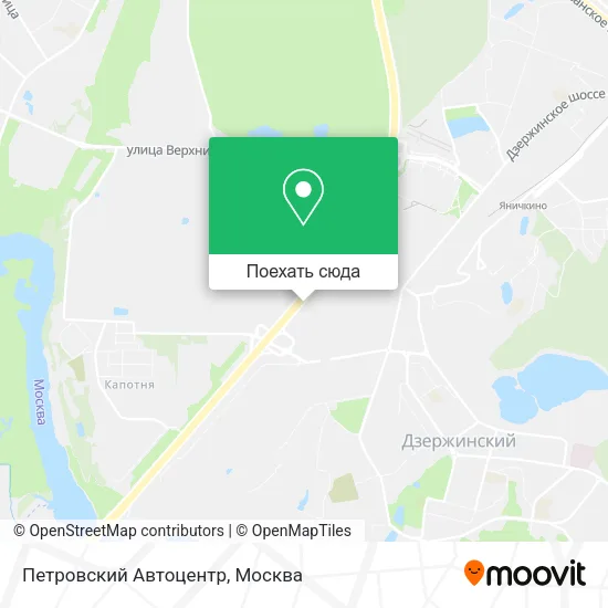Карта Петровский Автоцентр