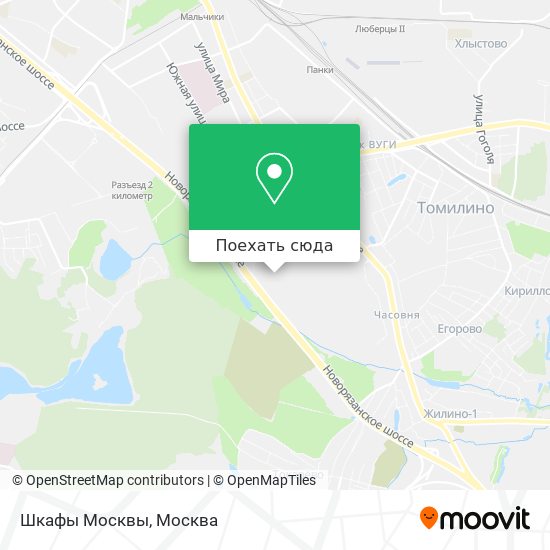 Карта Шкафы Москвы