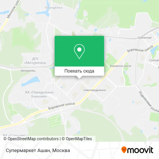 Карта Супермаркет Ашан