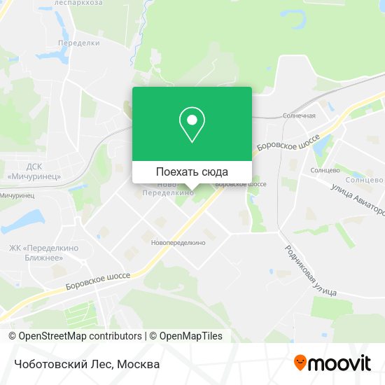 Карта Чоботовский Лес