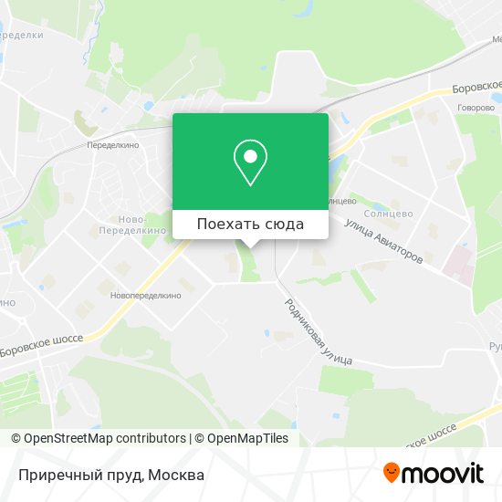 Карта Приречный пруд