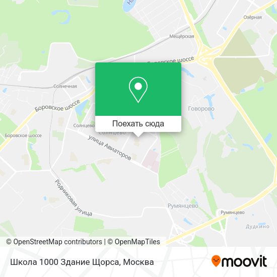 Карта Школа 1000 Здание Щорса