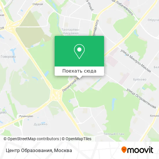 Карта Центр Образования