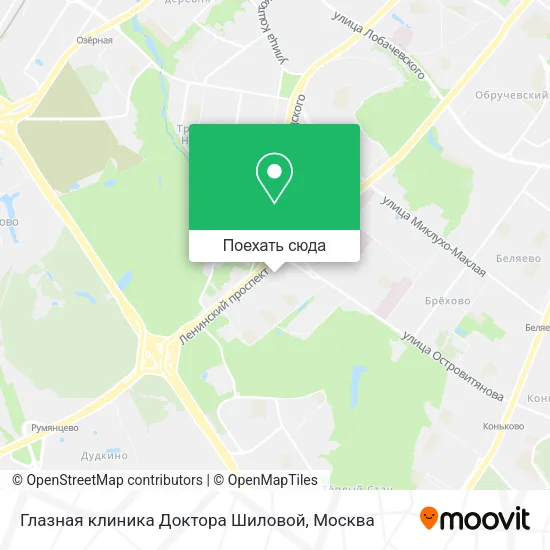 Карта Глазная клиника Доктора Шиловой