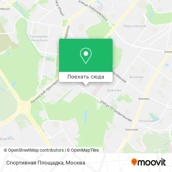 Карта Спортивная Площадка