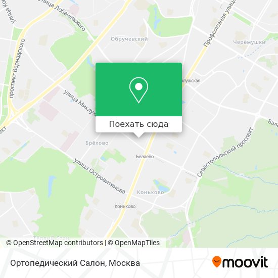 Карта Ортопедический Салон
