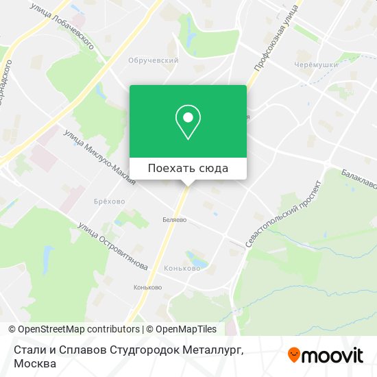 Карта Стали и Сплавов Студгородок Металлург