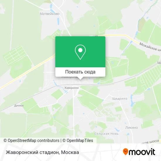 Карта Жаворонский стадион