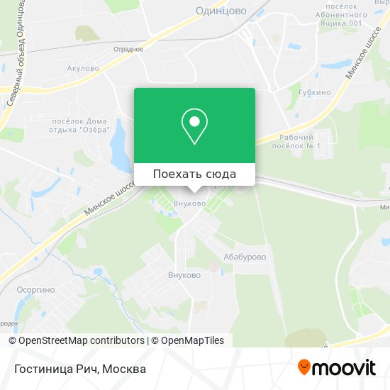 Карта Гостиница Рич