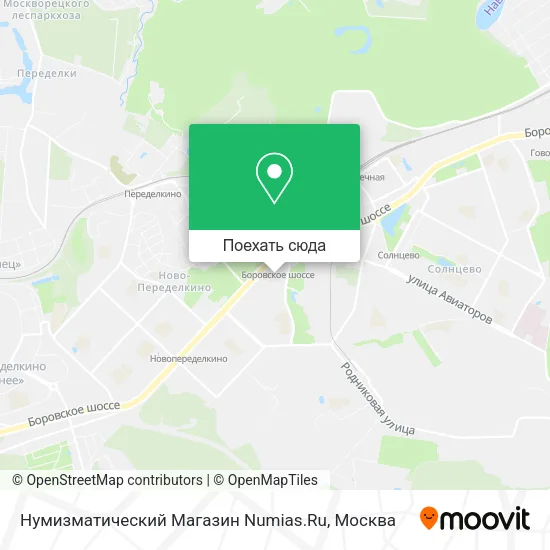 Карта Нумизматический Магазин Numias.Ru