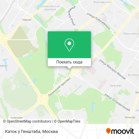 Карта Каток у Генштаба